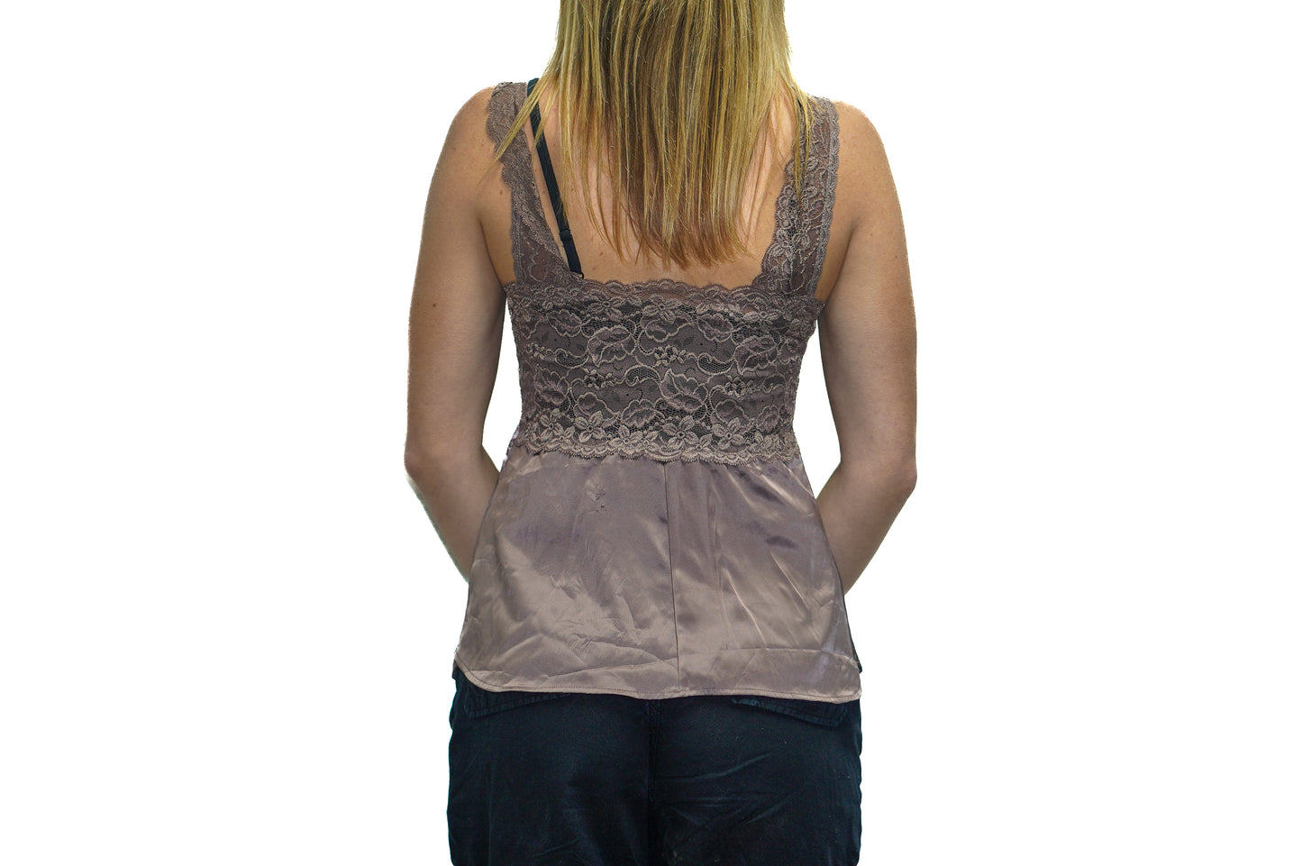 BROWN LACE CAMI