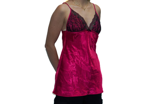 HOT PINK LACE CAMI