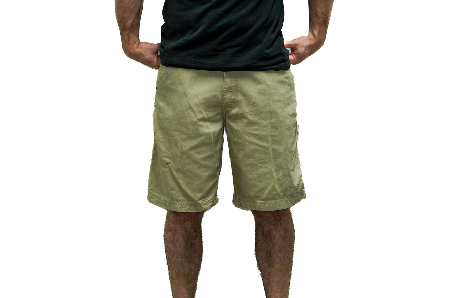 BEIGE TAN CARGO SHORTS