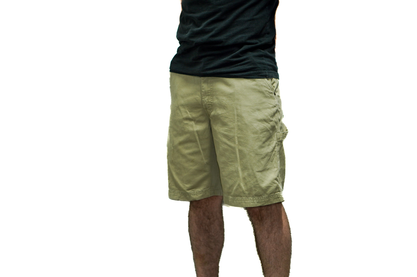 BEIGE TAN CARGO SHORTS