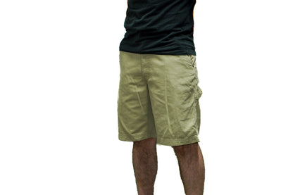 BEIGE TAN CARGO SHORTS
