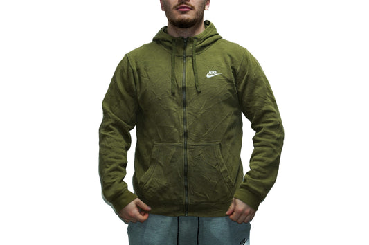 OLIVE NIKE ZIP HOODIE