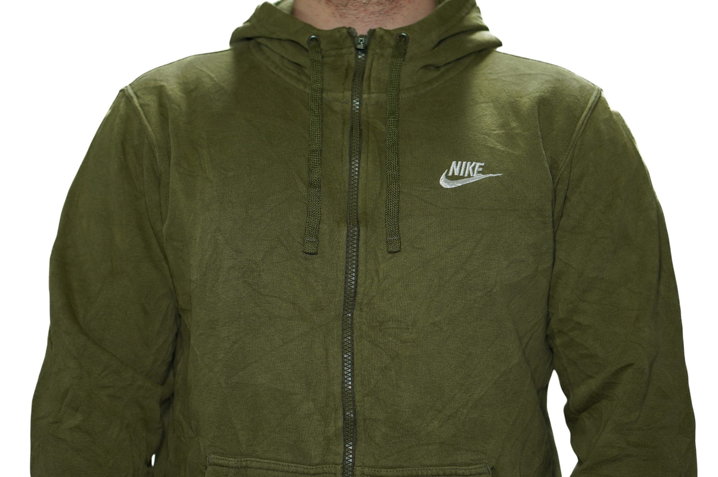 OLIVE NIKE ZIP HOODIE