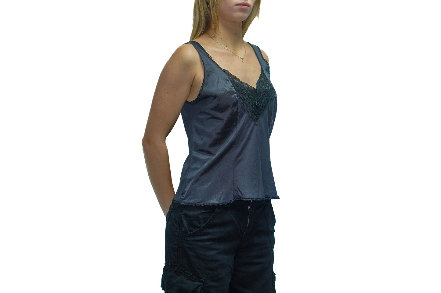 BLACK LACE CAMI