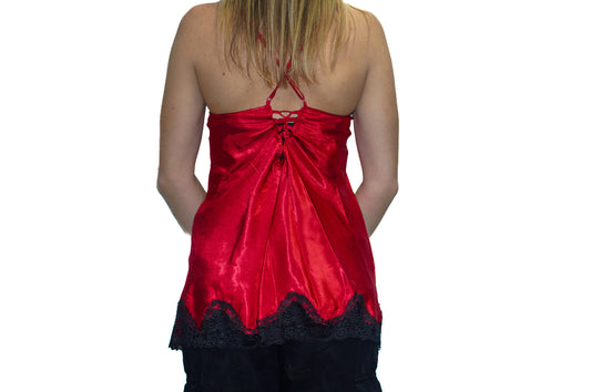 RED LACE CAMI