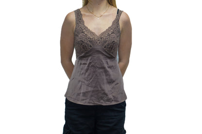 BROWN LACE CAMI