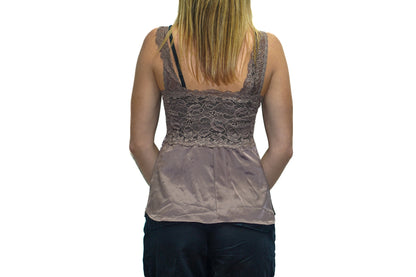 BROWN LACE CAMI
