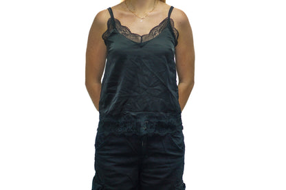 BLACK CC LACE CAMI