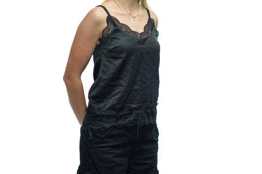 BLACK CC LACE CAMI