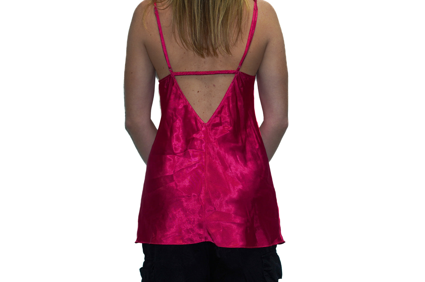 HOT PINK LACE CAMI