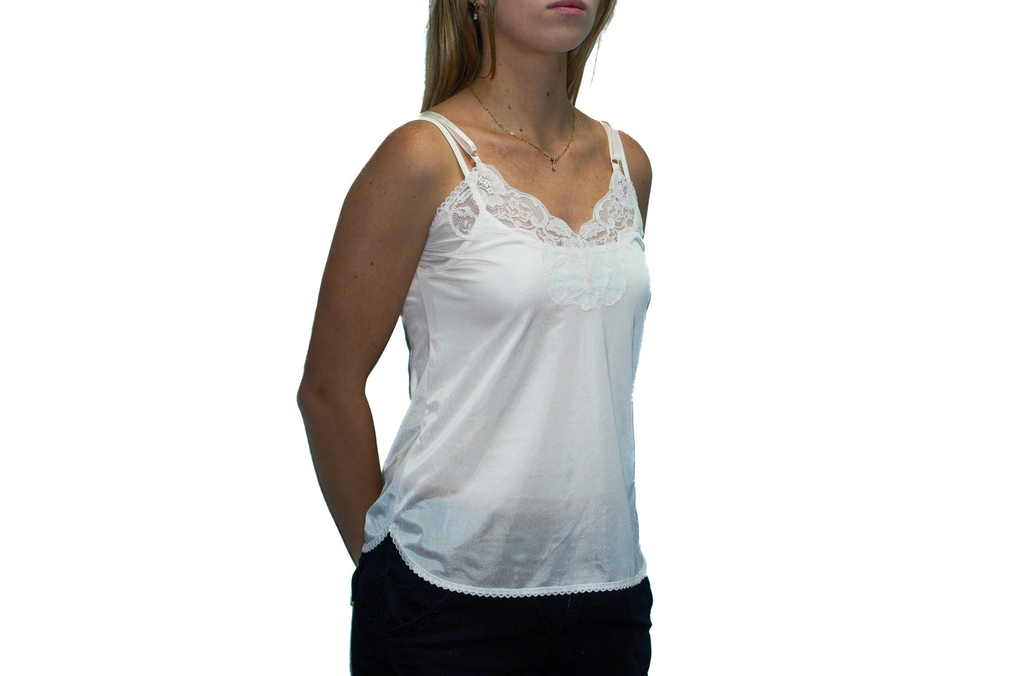 BABY PINK SHEER CAMI