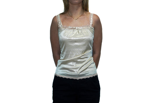 BABY GREEN PINK LACE CAMI