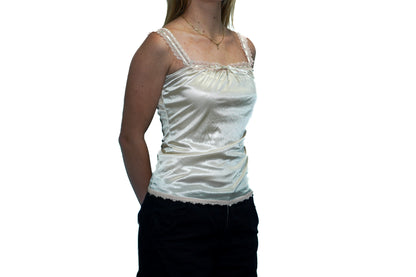 BABY GREEN PINK LACE CAMI