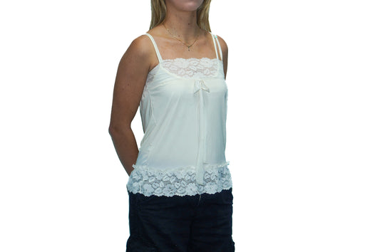 WHITE FLORAL CAMI
