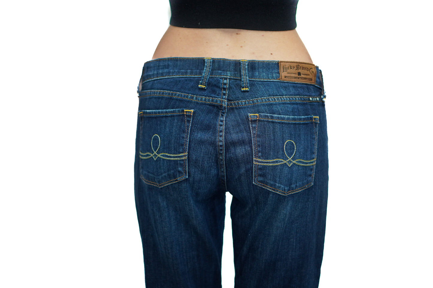 WAVE STITCH Y2K JEANS
