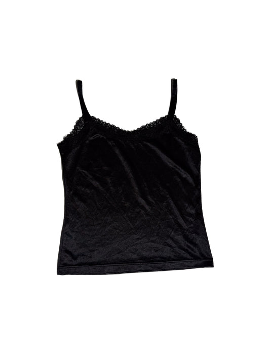 BLACK LACE V-LINE CAMI