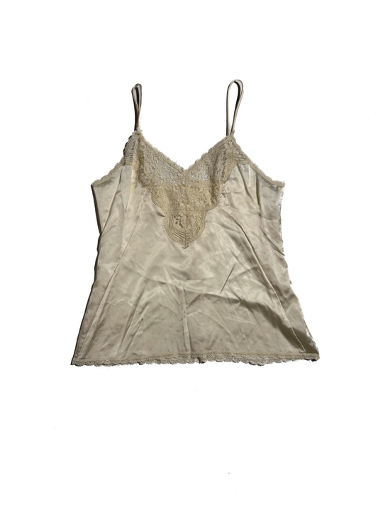 BEIGE LACE DETAILED CAMI