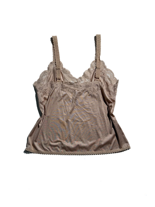 BEIGE FLOWER CAMI