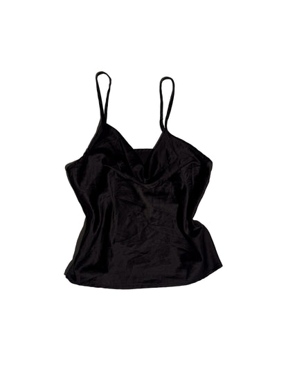 COWL NECK BLACK CAMI