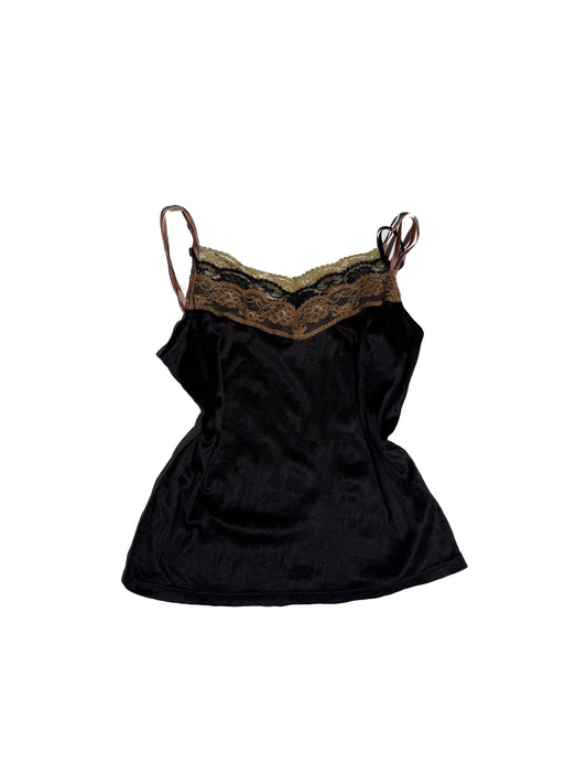 BRONZE HALTER CAMI
